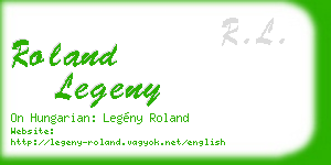 roland legeny business card